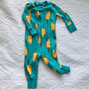 Popsicle baby zipper pajamas